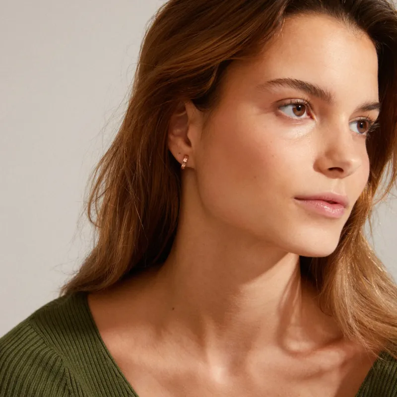 Pilgrim Joanna Hoops - Rose Gold sold by Boutique with Grace