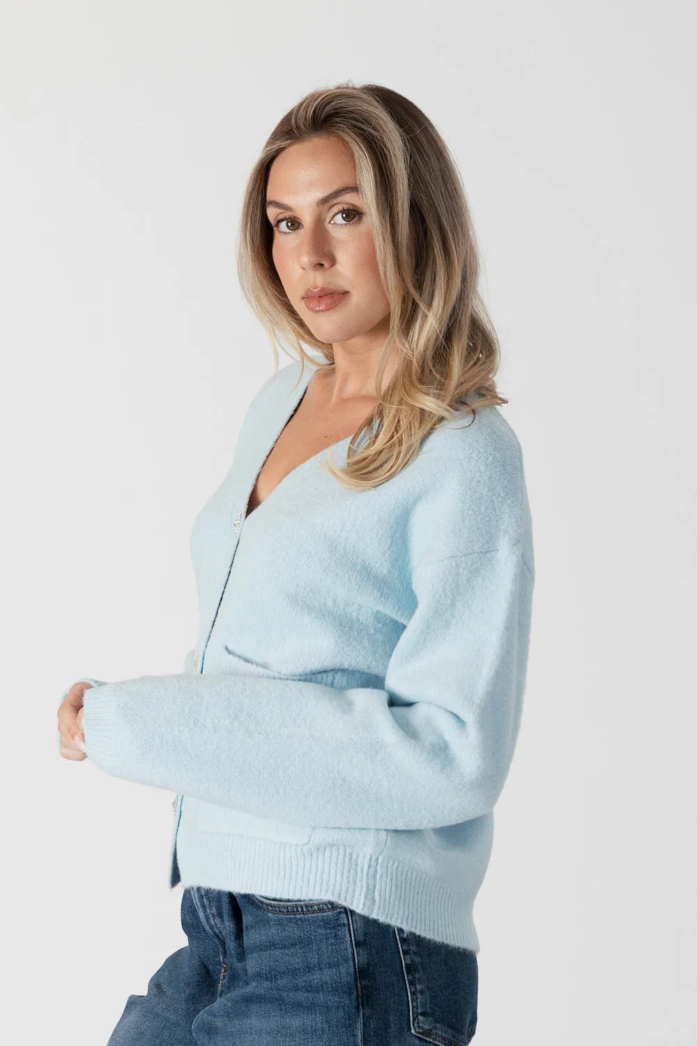Lyla & Luxe Stella Cardi - Blue sold by Boutique with Grace product image thumbnail 2