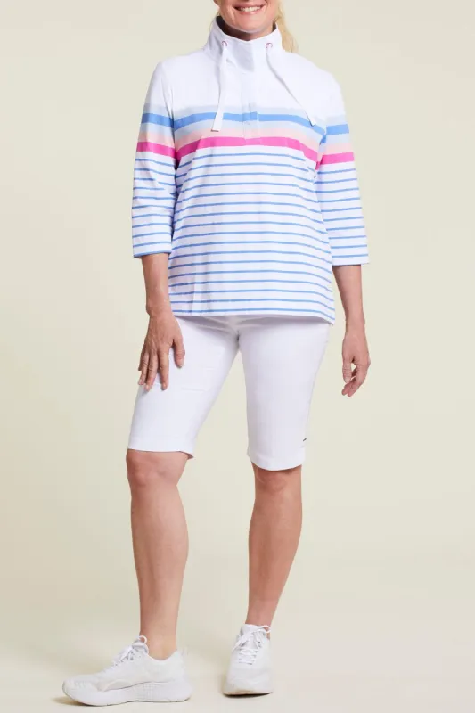 Tribal Sport Bermuda - White sold by Boutique with Grace