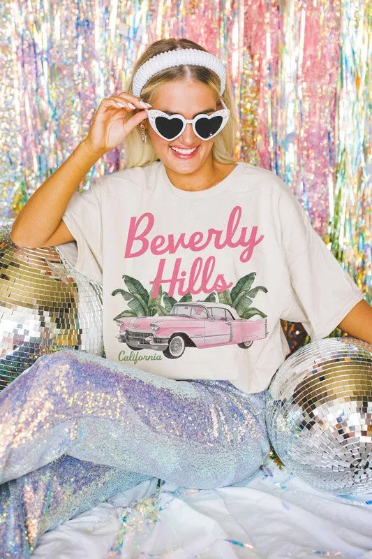 WKNDER Beverly Hills California Graphic Tee - White sold by Boutique with Grace