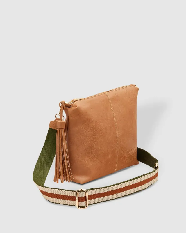 Louenhide Daisy Stripe Crossbody Bag - Camel sold by Boutique with Grace