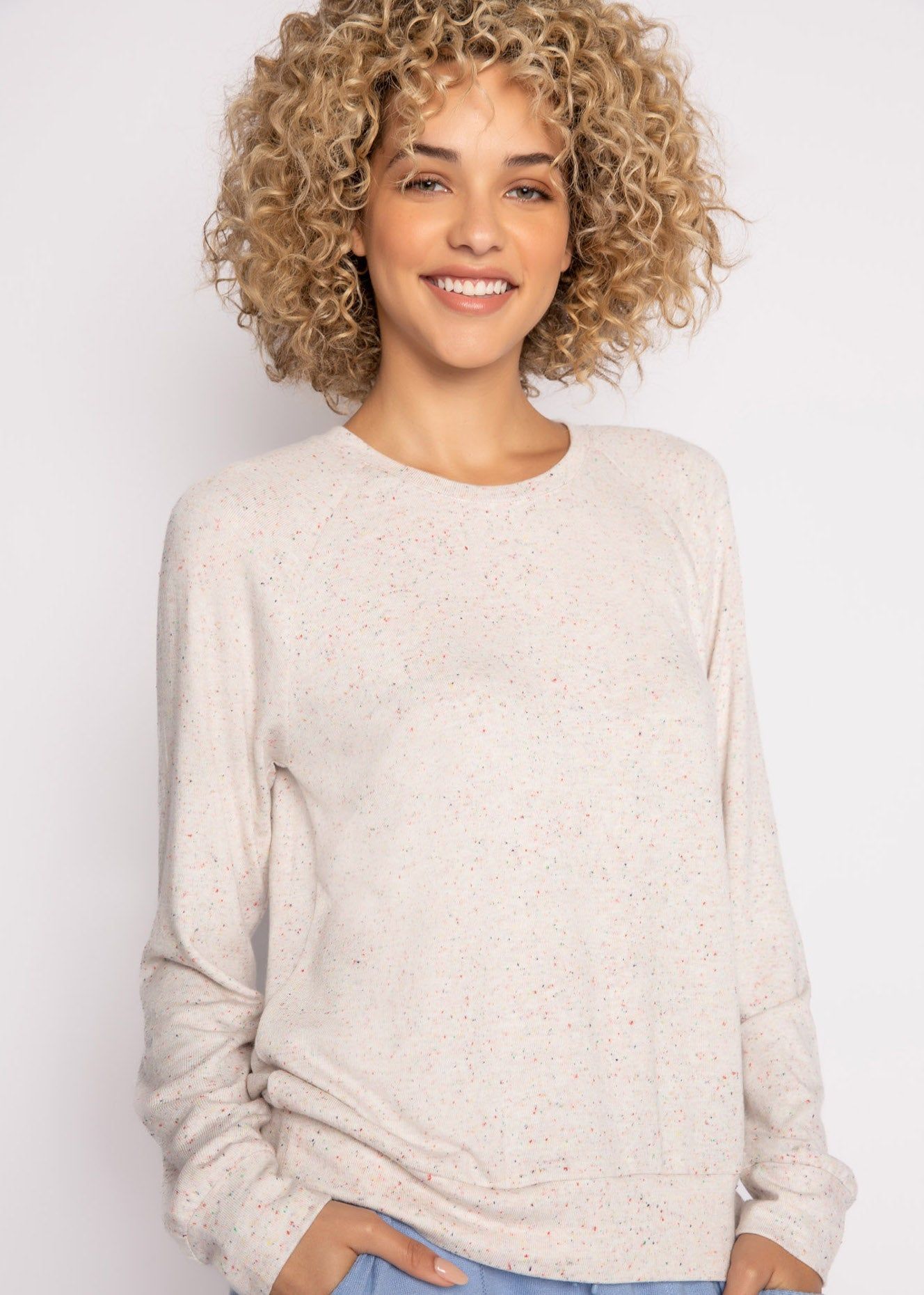 PJ Salvage Cozy Confetti Lounge Set - Oatmeal sold by Boutique with Grace product image thumbnail 2