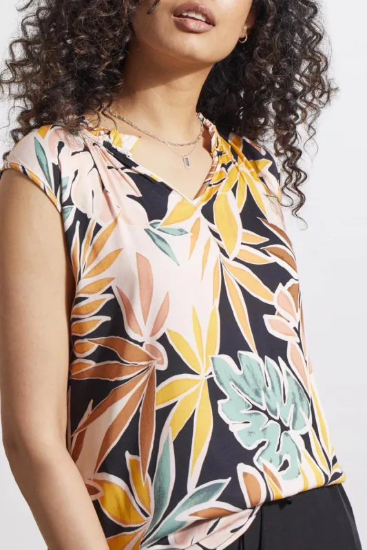 Tribal Koa Blouse - Apricot Tan sold by Boutique with Grace