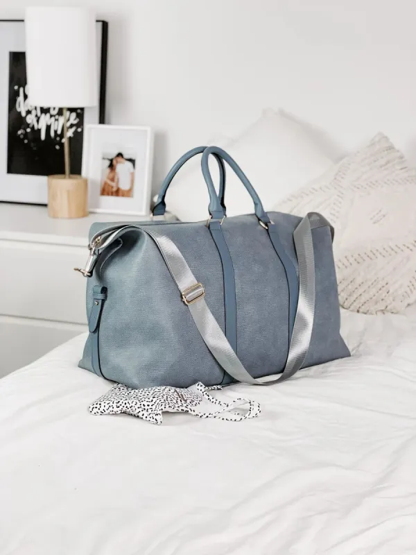 Louenhide Boston Weekender Bag - Denim sold by Boutique with Grace