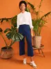 White Stuff Belle Wide Leg Crop - Denim sold by Boutique with Grace