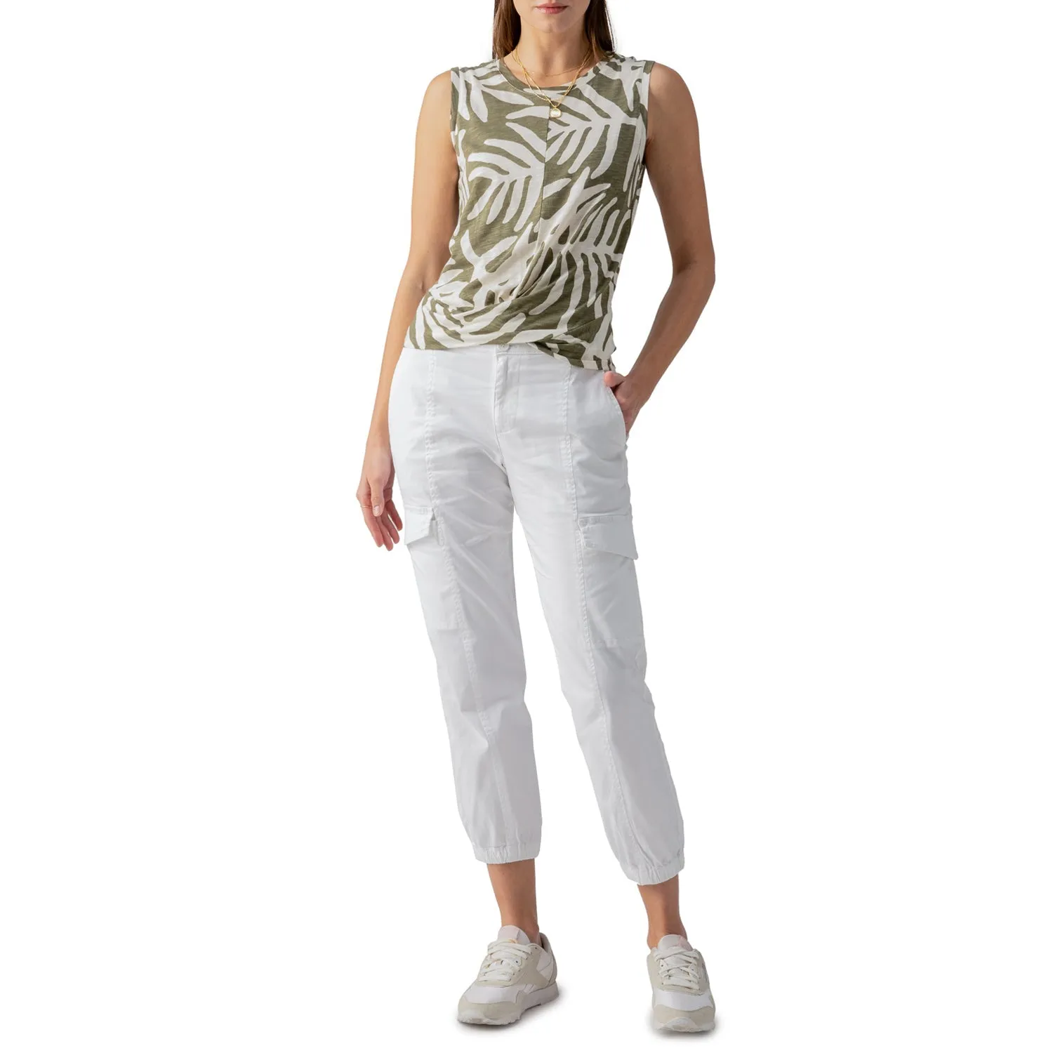 Sanctuary Twisted Tank - Olive Night Palm sold by Boutique with Grace product image thumbnail 2