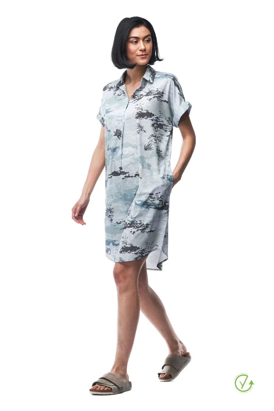 Indyeva Frivol Dress - Pond Botanical Print sold by Boutique with Grace product image thumbnail 2