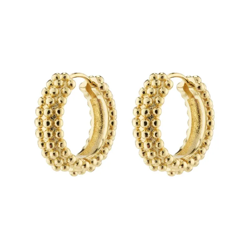 Pilgrim Anitta Bubbles Hoop Earrings - Gold sold by Boutique with Grace