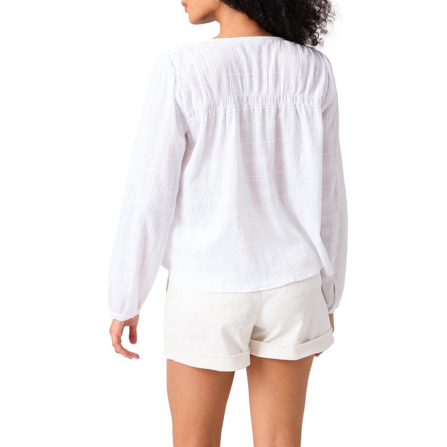 Sanctuary Long Lasting Textured Blouse - White sold by Boutique with Grace product image thumbnail 3