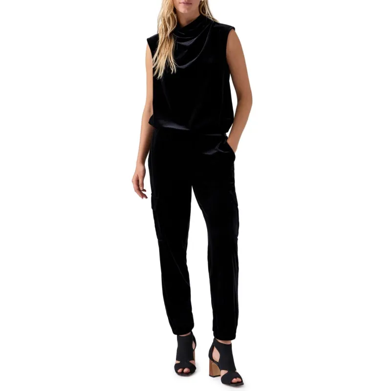 Sanctuary New Glow Velvet Top - Black sold by Boutique with Grace