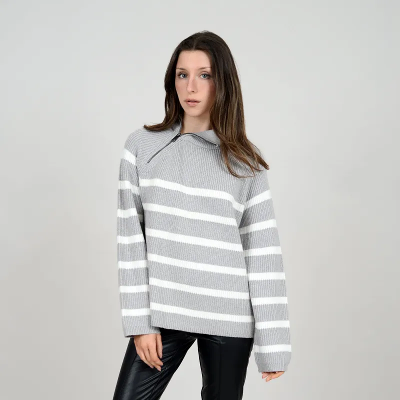 RD Gibi Raglan Sleeve Sweater - Grey sold by Boutique with Grace