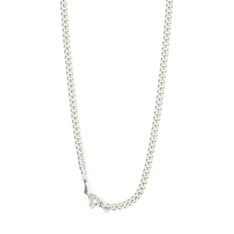 Pilgrim Breathe Recycled Curb Chain Necklace - Silver sold by Boutique with Grace