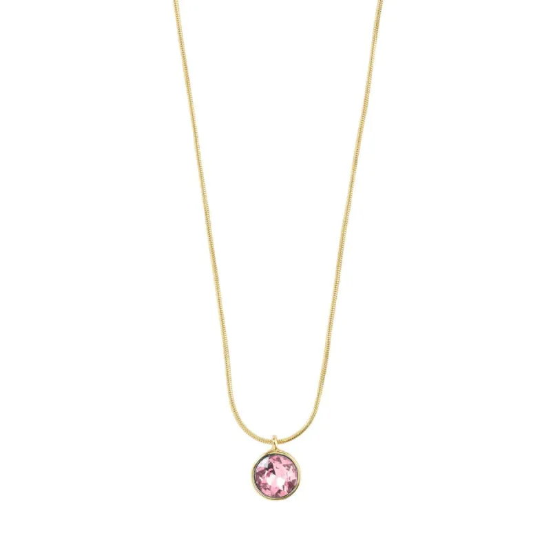 Pilgrim Callie Recycled Crystal Pendant Necklace - Rose/Gold sold by Boutique with Grace