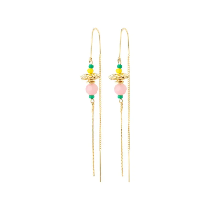 Pilgrim Pause Multi Earrings - Gold sold by Boutique with Grace