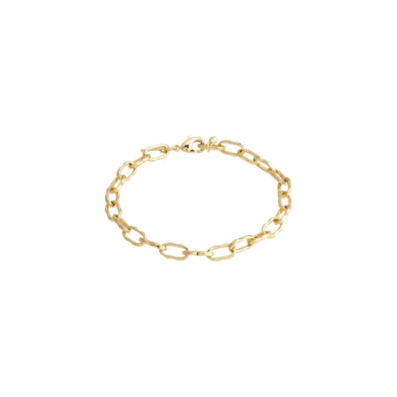 Pilgrim Pause Recycled Cable Bracelet - Gold sold by Boutique with Grace