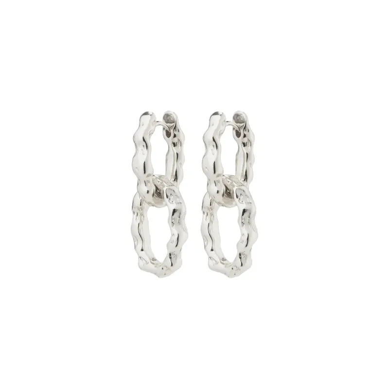 Pilgrim Reflect Earrings - Silver sold by Boutique with Grace