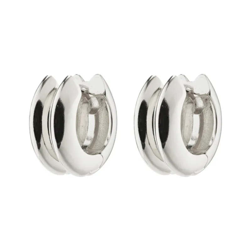 Pilgrim Reflect Hoop Earrings - Silver sold by Boutique with Grace