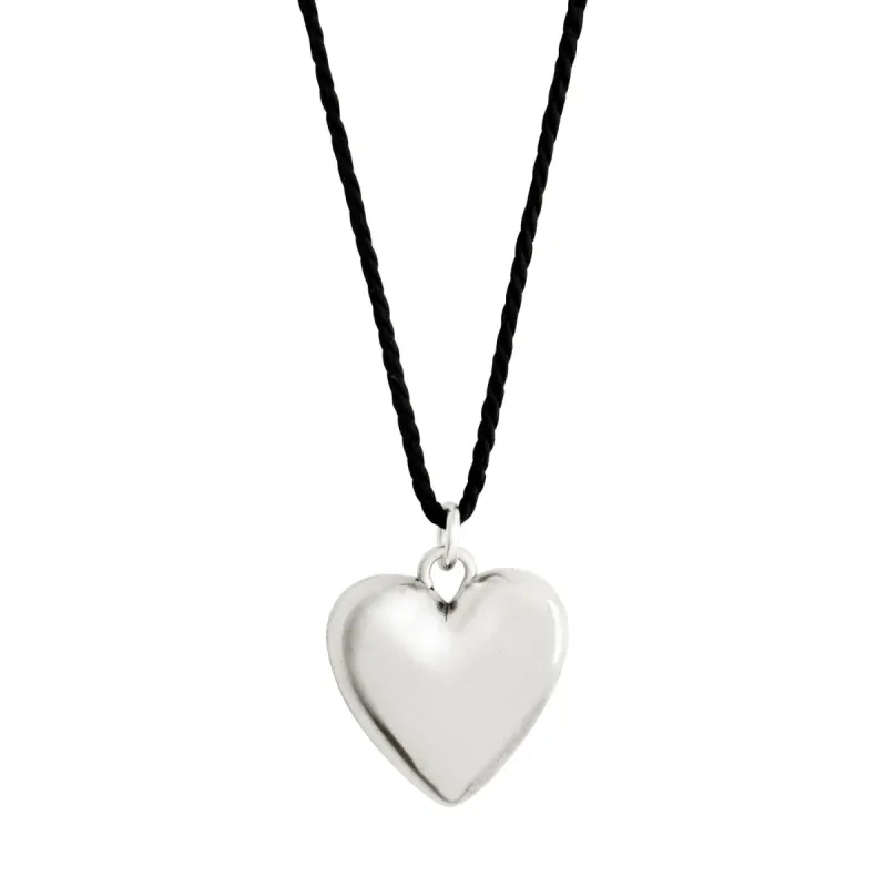 Pilgrim Reflect Heart Necklace - Silver sold by Boutique with Grace