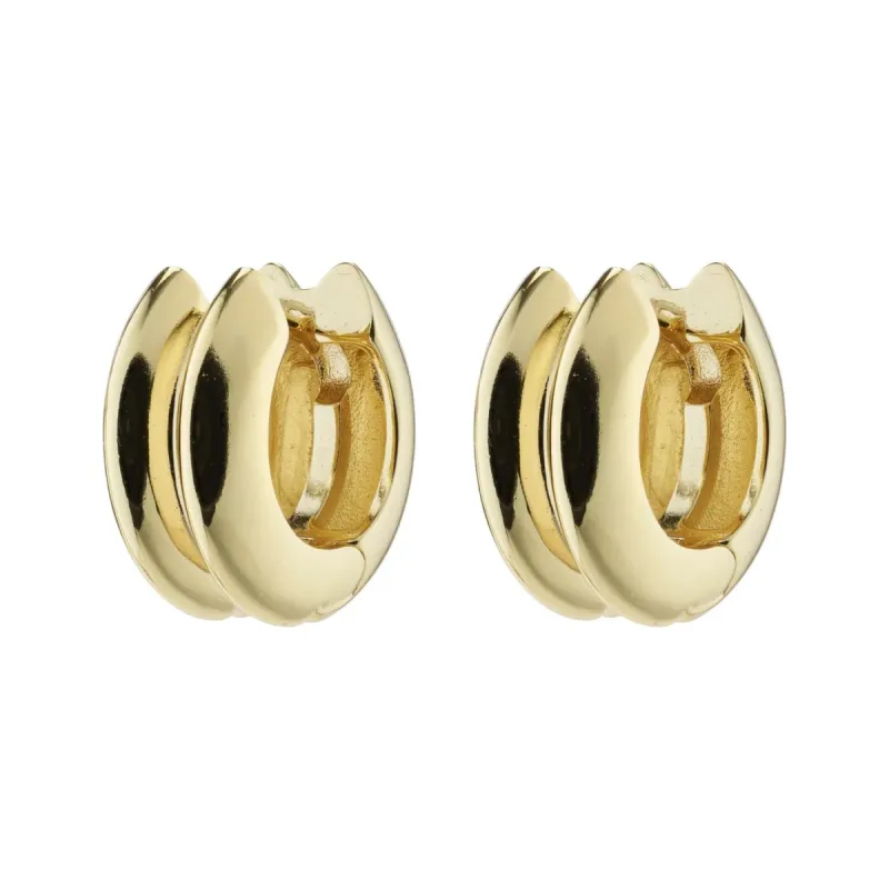 Pilgrim Reflect Hoop Earrings - Gold sold by Boutique with Grace
