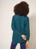 White Stuff Sophie Organic Cotton Shirt - Dark Teal sold by Boutique with Grace