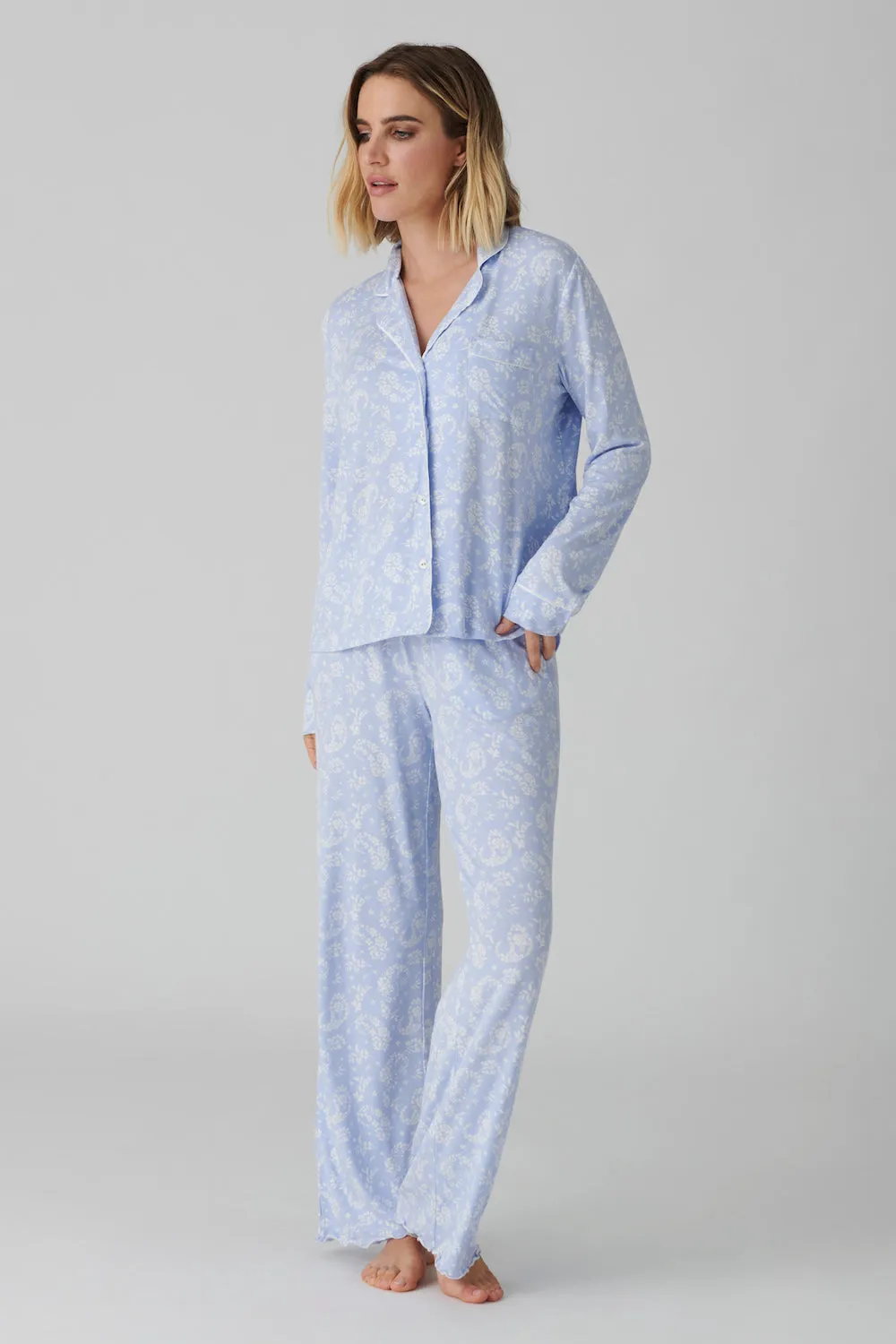 PJ Salvage Pretty in Paisley Lounge Set - Blue Whisper sold by Boutique with Grace product image thumbnail 2