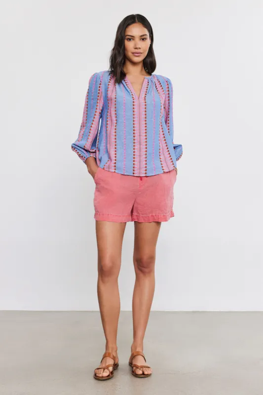 Velvet Isla Jacquard Top - Multi sold by Boutique with Grace