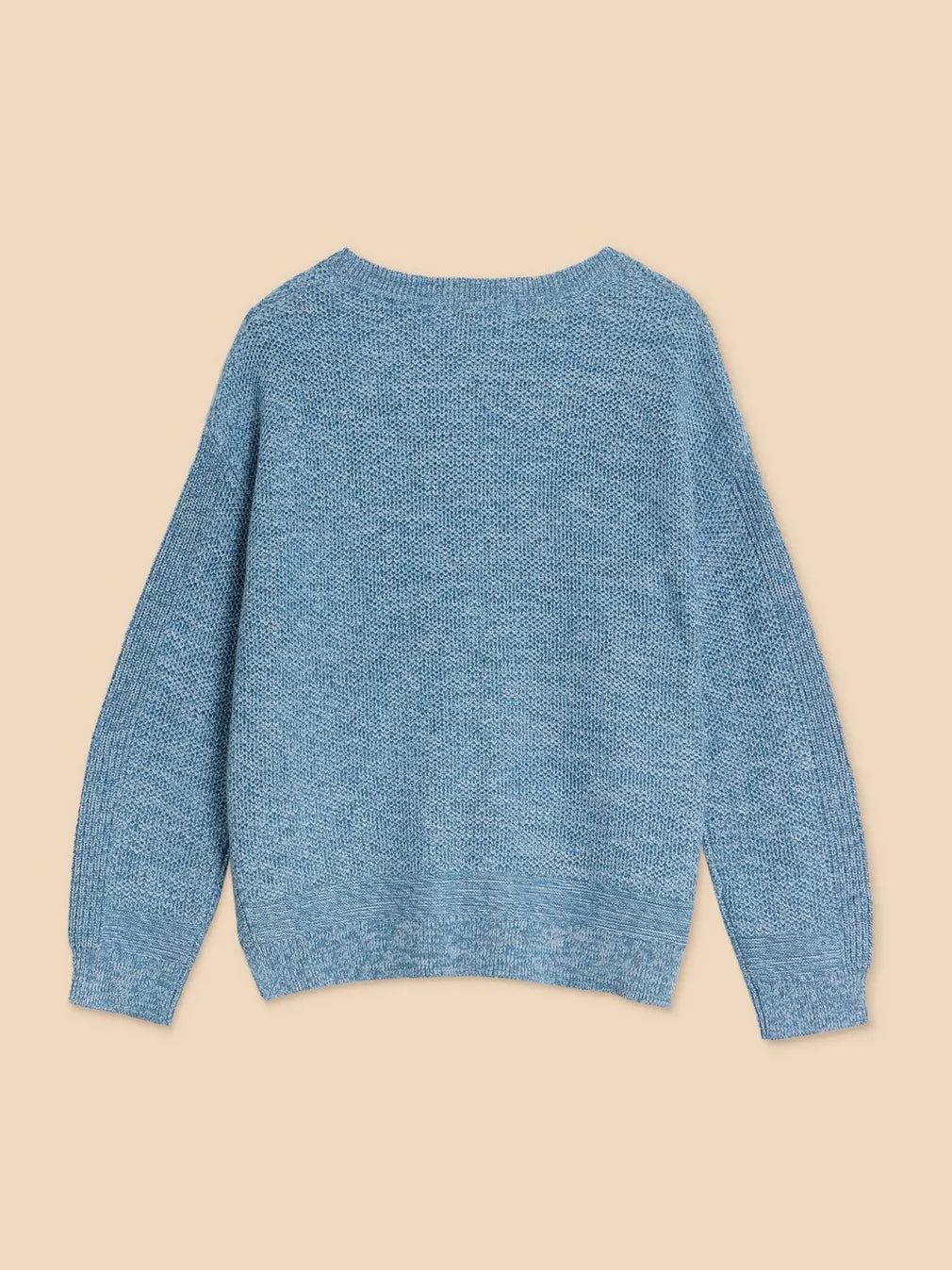 White Stuff Northbank Jumper - Mid Blue sold by Boutique with Grace product image thumbnail 5