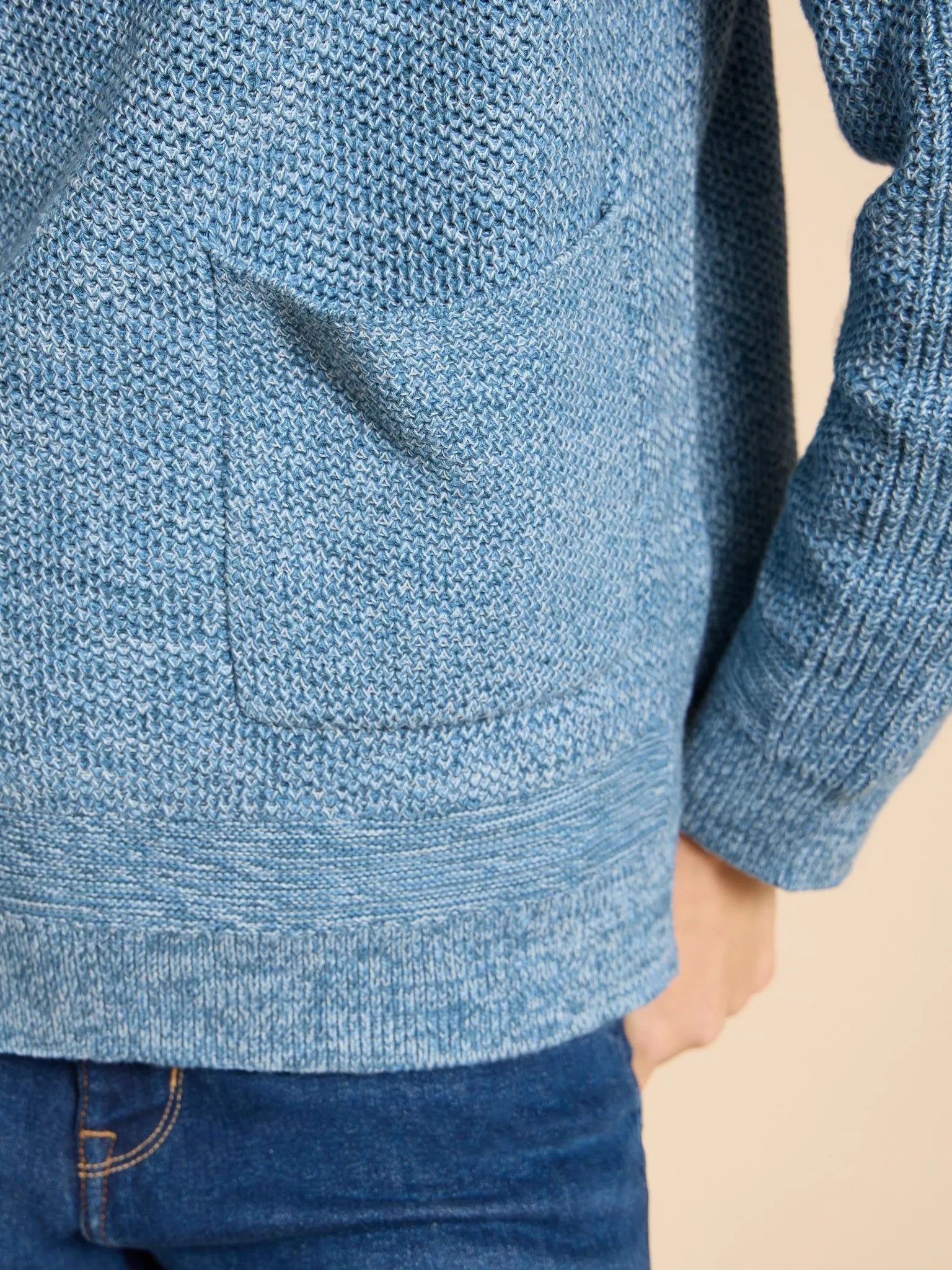 White Stuff Northbank Jumper - Mid Blue sold by Boutique with Grace product image thumbnail 2
