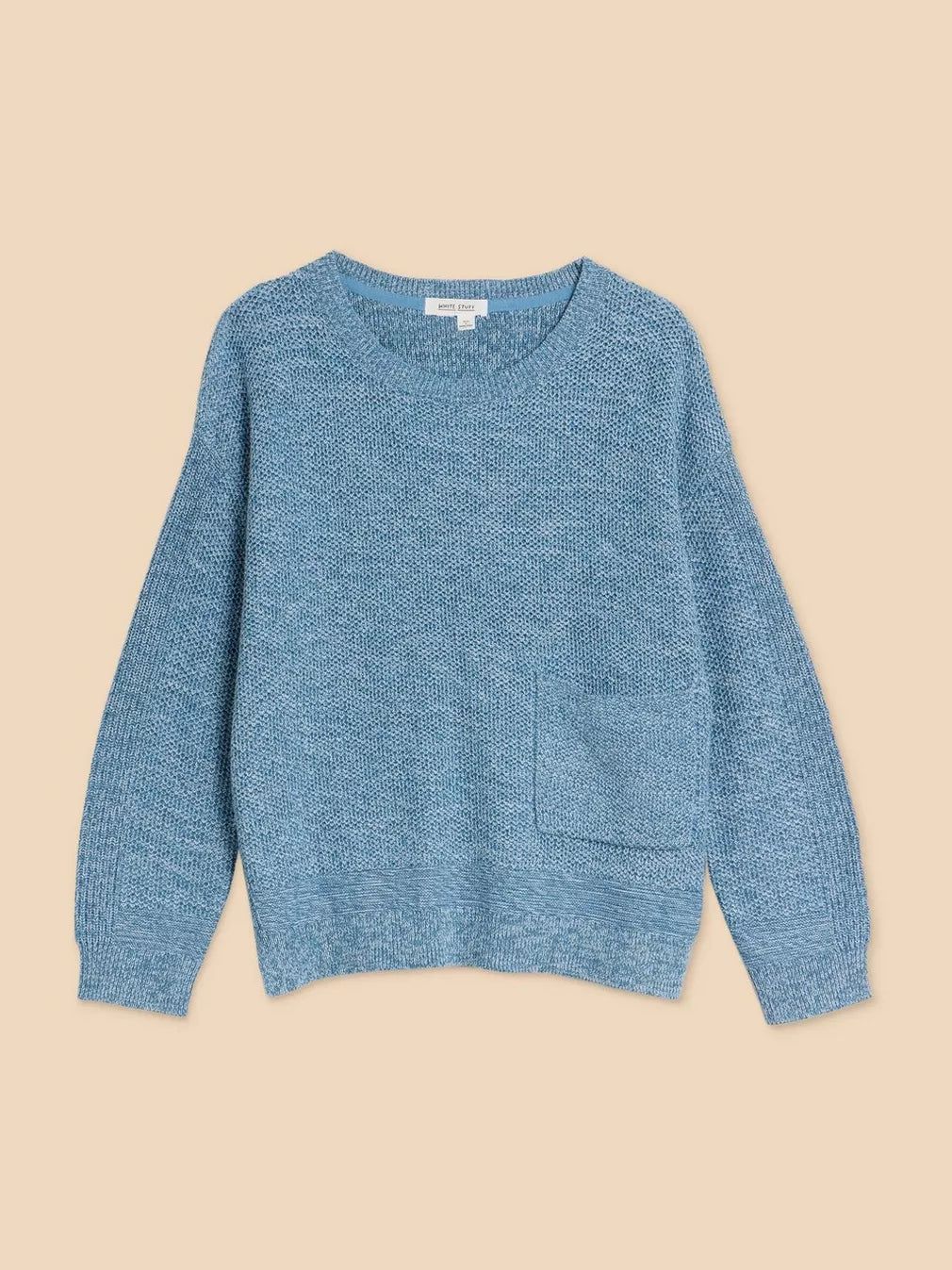 White Stuff Northbank Jumper - Mid Blue sold by Boutique with Grace product image thumbnail 4