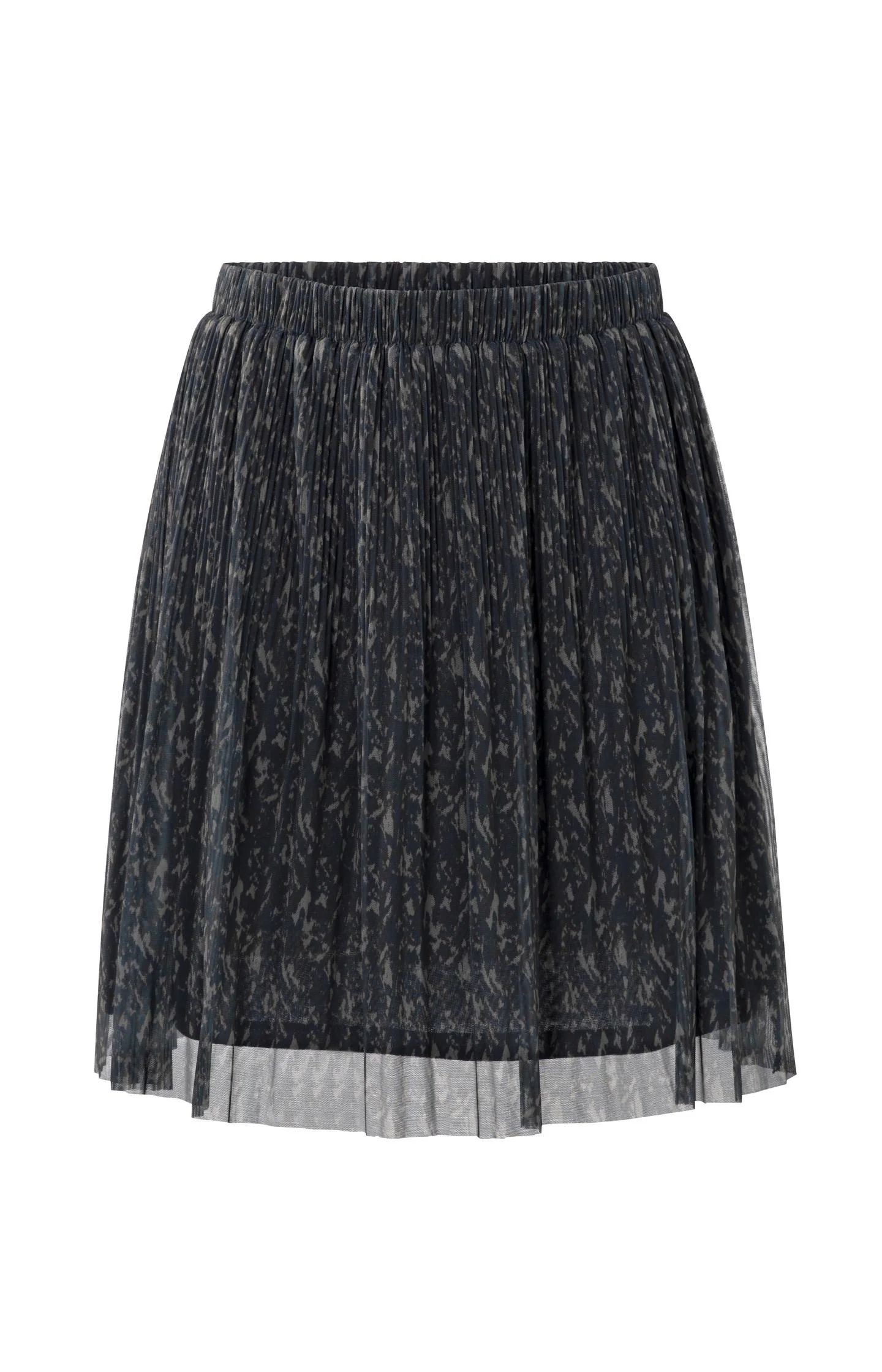 Yaya Printed Mesh Skirt - Blueberry Dessin sold by Boutique with Grace