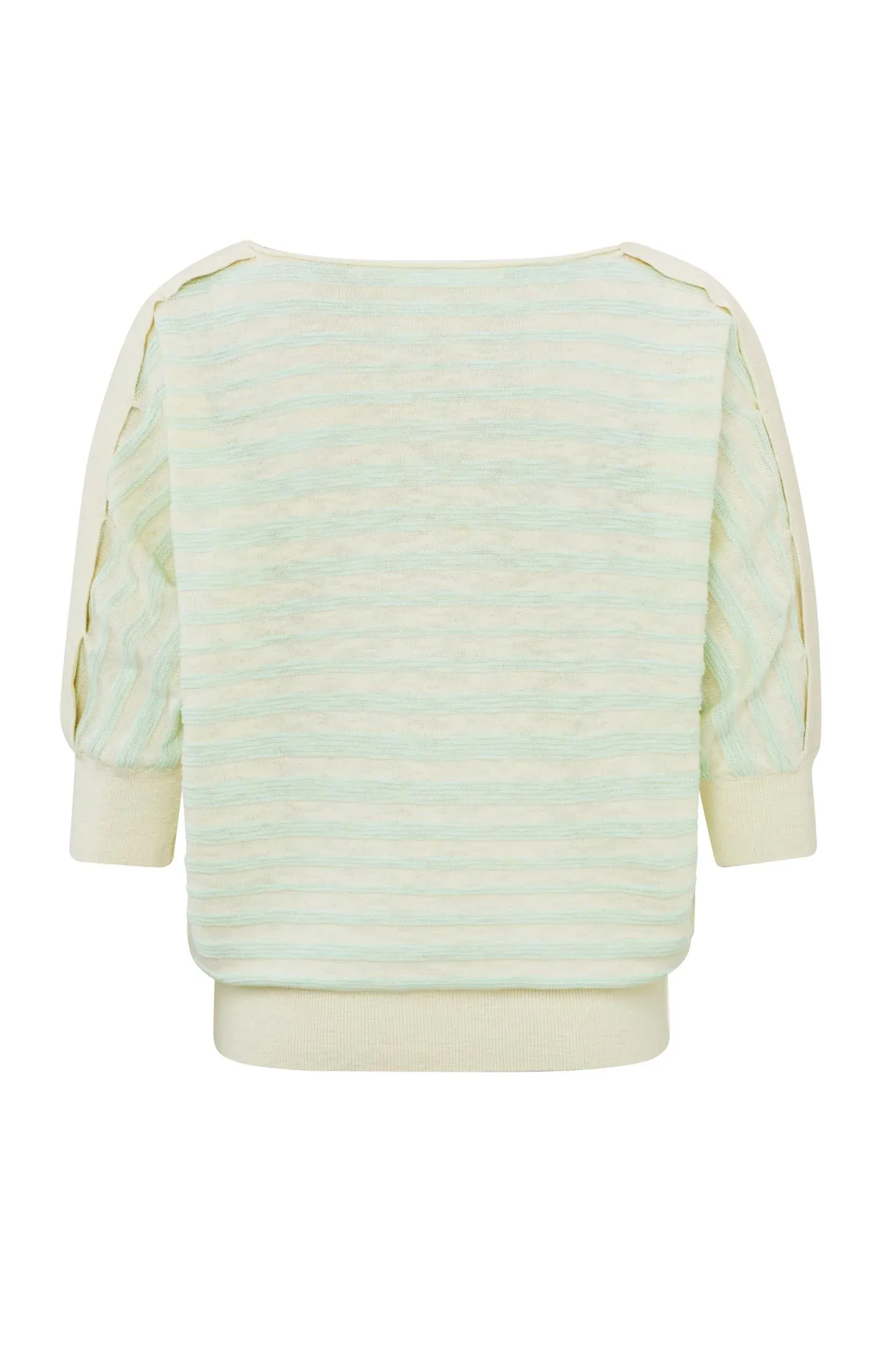 Yaya Textured Stripe Sweater - Mint Green sold by Boutique with Grace product image thumbnail 3
