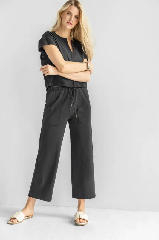 Lilla P Cropped Pull-On Pant - Black sold by Boutique with Grace