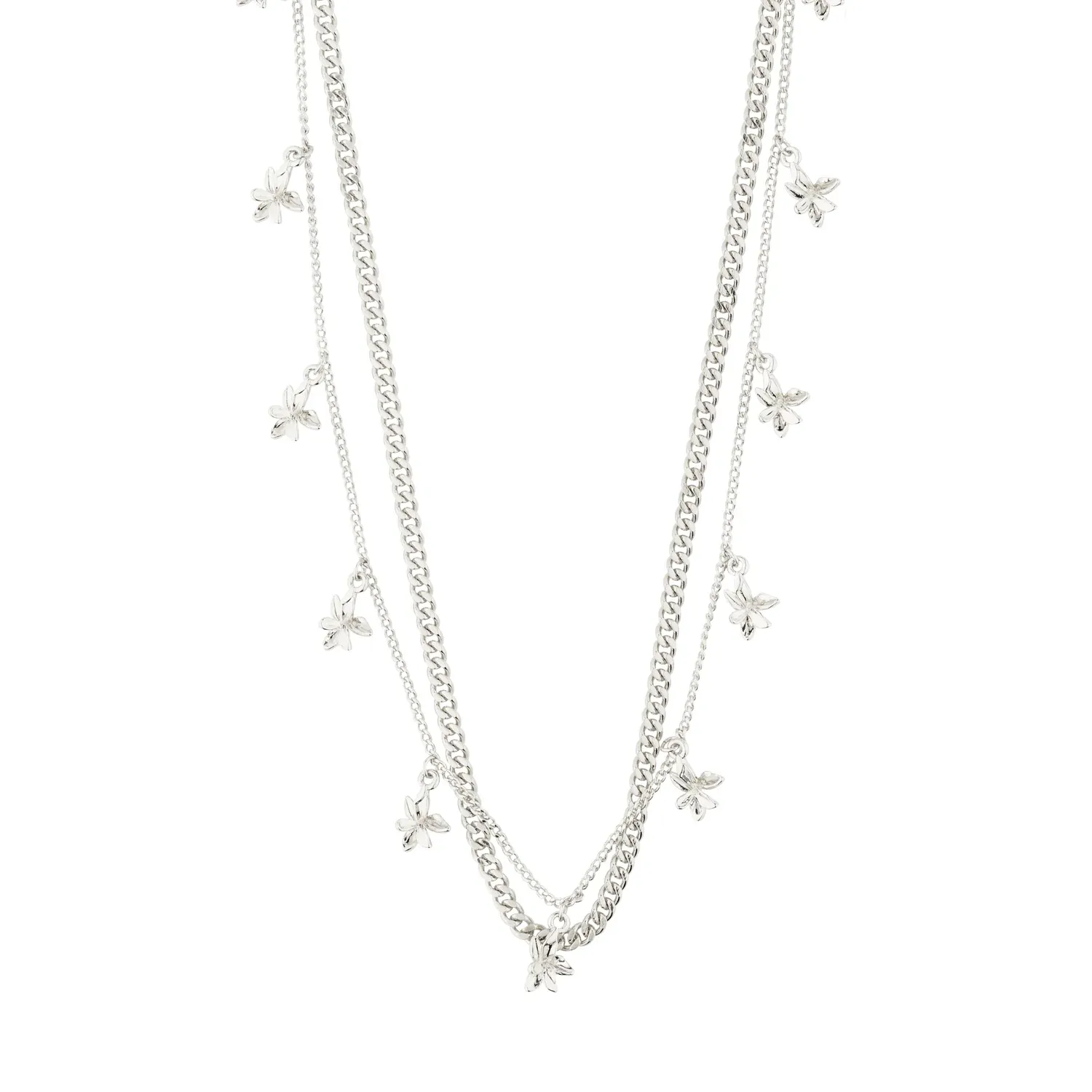Pilgrim Riko 2-in-1 Necklace Set - Silver sold by Boutique with Grace product image thumbnail 2