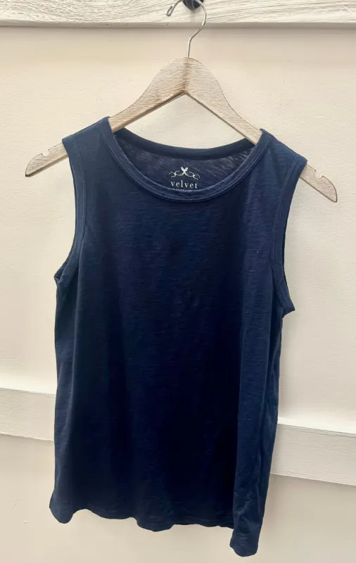 Velvet Taurus Slub Crewneck Tank - Crater sold by Boutique with Grace