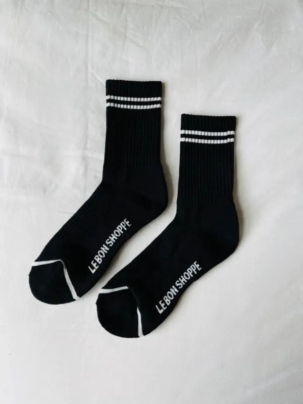 Le Bon Shoppe Boyfriend Socks - Noir sold by Boutique with Grace