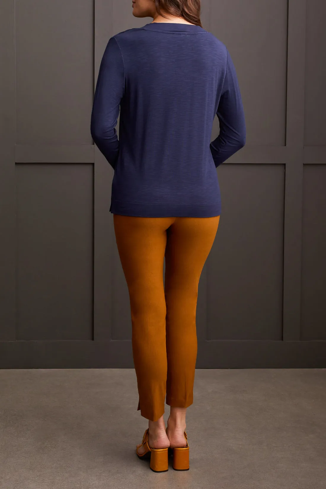 Tribal Nia Side-Slit Top - Sapphire sold by Boutique with Grace product image thumbnail 3