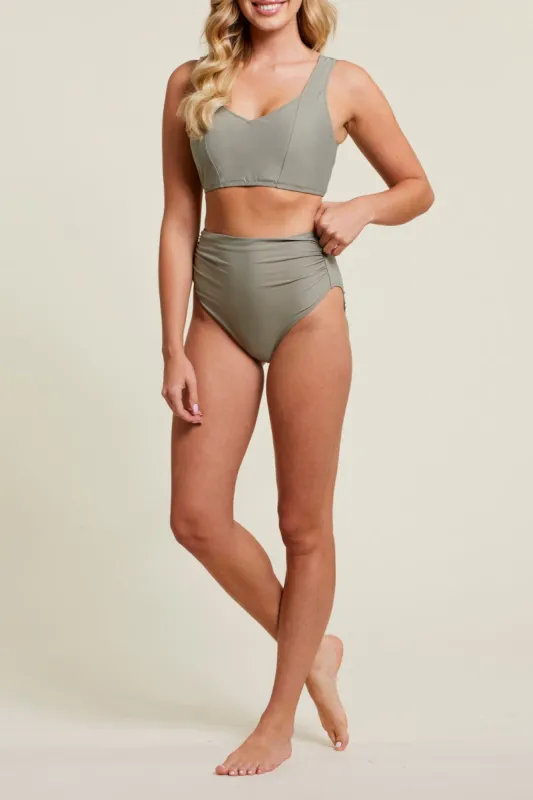Tribal Reversible Bikini Top - Army/Black sold by Boutique with Grace