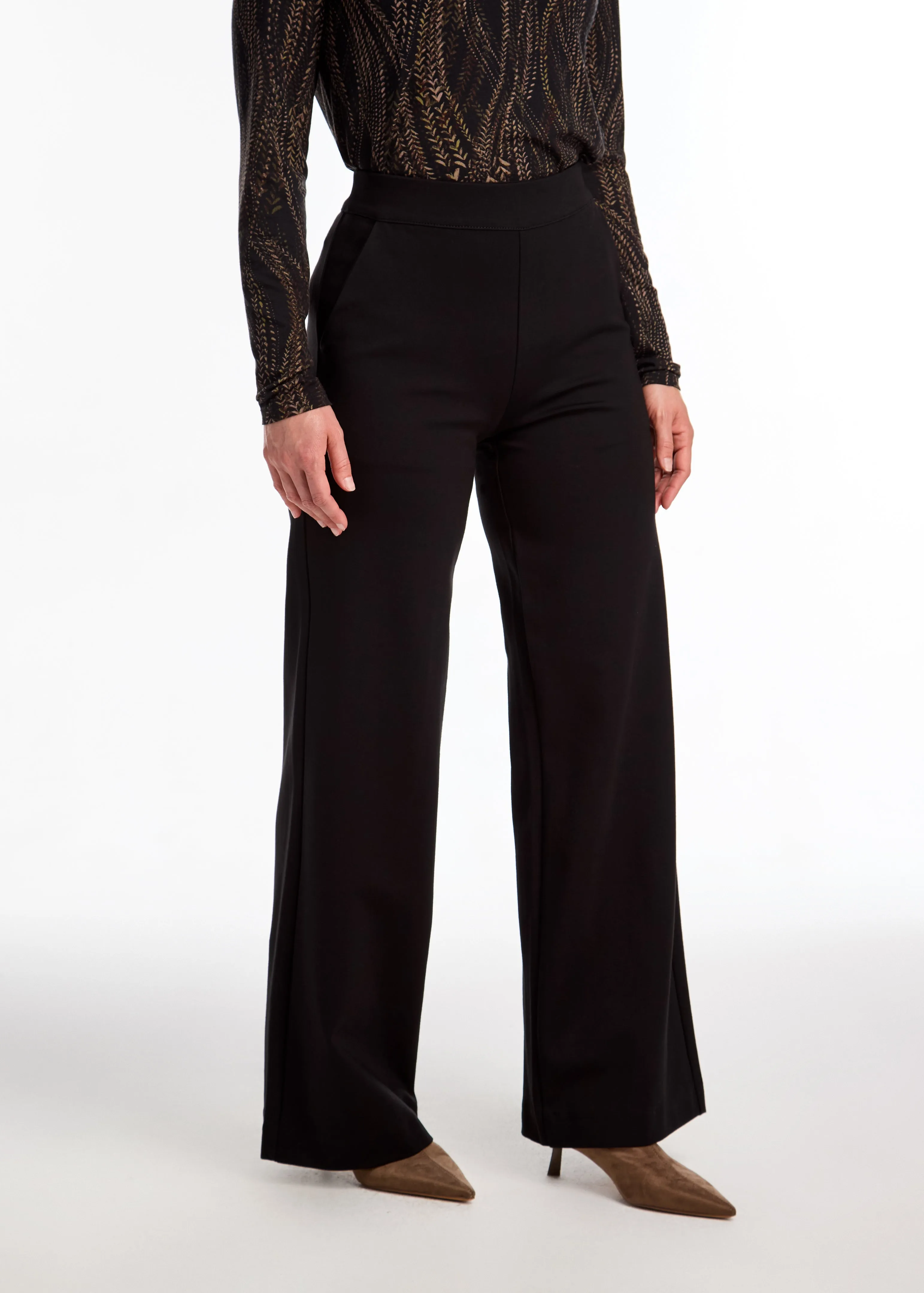 FDJ Pull-On Wide Leg Pant - Black sold by Boutique with Grace product image thumbnail 4