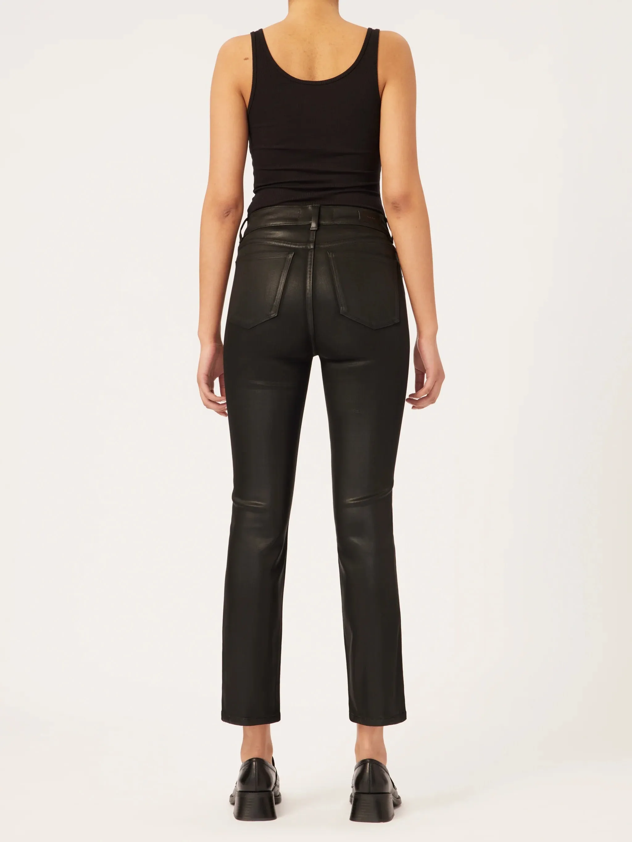 DL1961 Mara Straight - Black Coated sold by Boutique with Grace product image thumbnail 2