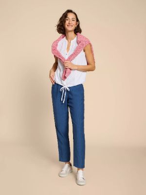 White Stuff Tulip Jersey Tank - Pale Ivory sold by Boutique with Grace