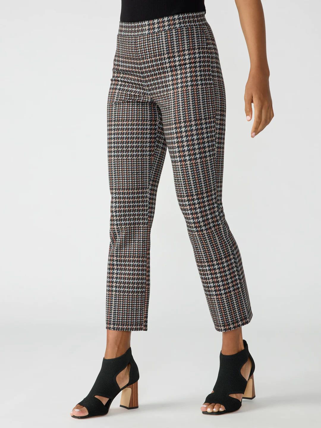 Sanctuary Carnaby Kick Crop - Cappuccino Plaid sold by Boutique with Grace product image thumbnail 2