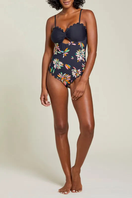 Tribal Scallop Detail One Piece - Sundial sold by Boutique with Grace