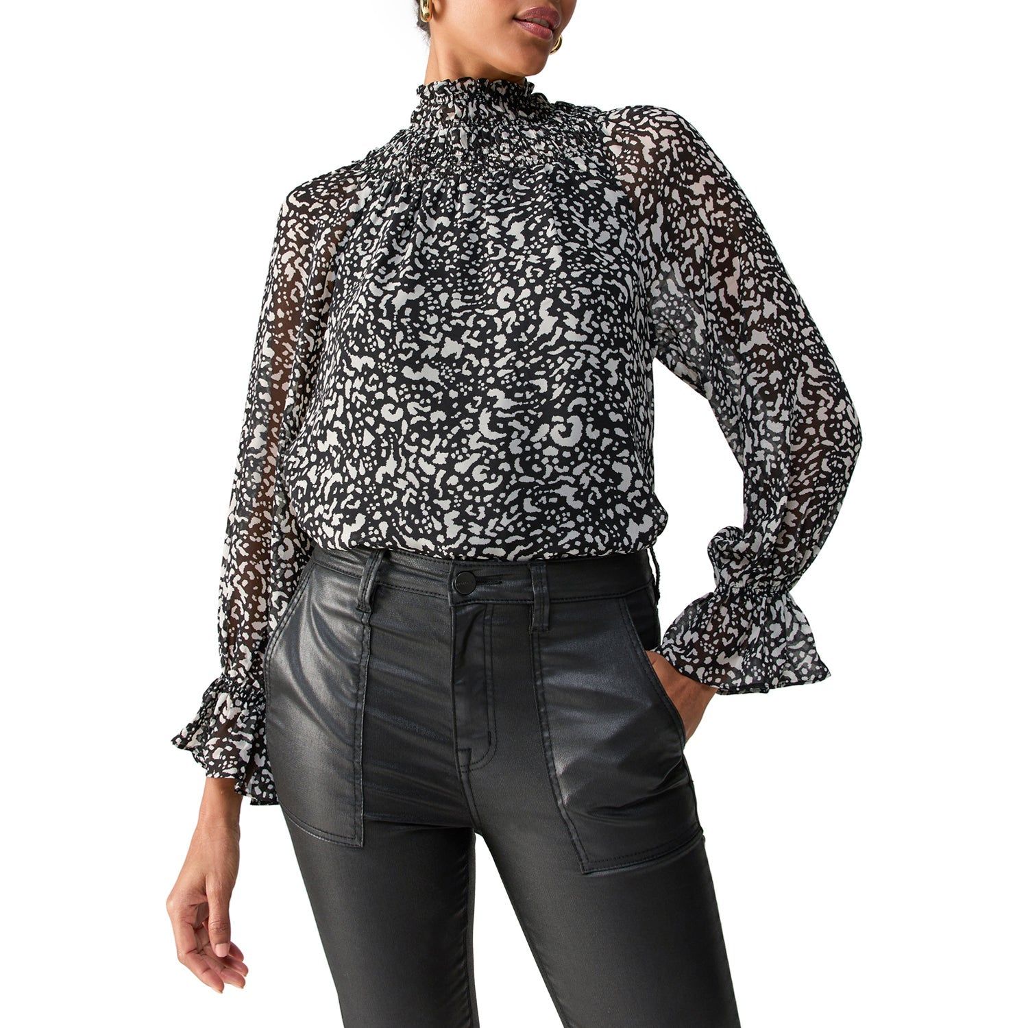 Sanctuary Better Still Blouse - Graphic Feline sold by Boutique with Grace product image thumbnail 2