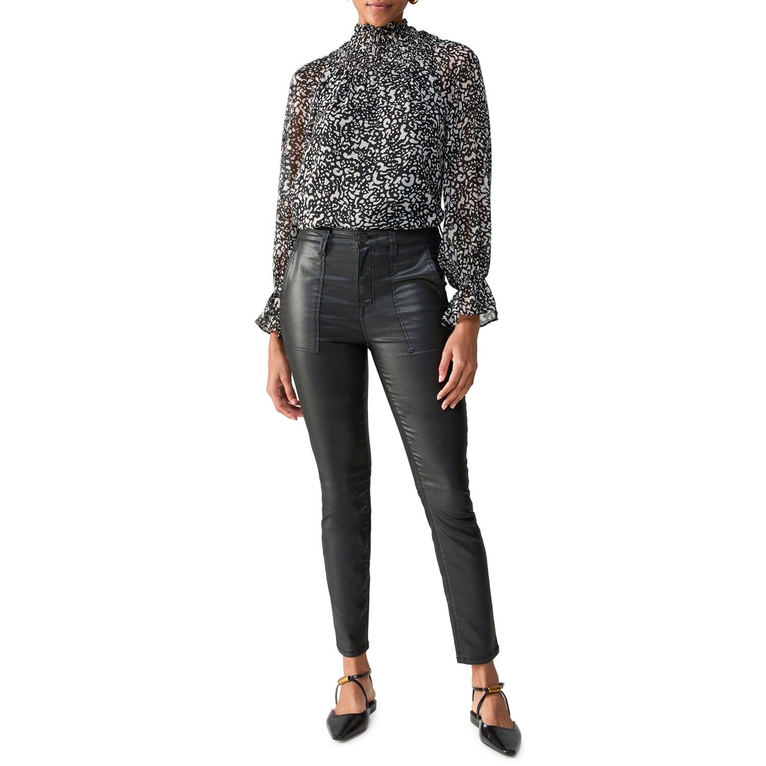 Sanctuary Better Still Blouse - Graphic Feline sold by Boutique with Grace