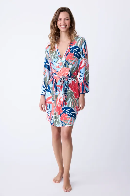 PJ Salvage Tropic Beach Robe - Navy sold by Boutique with Grace