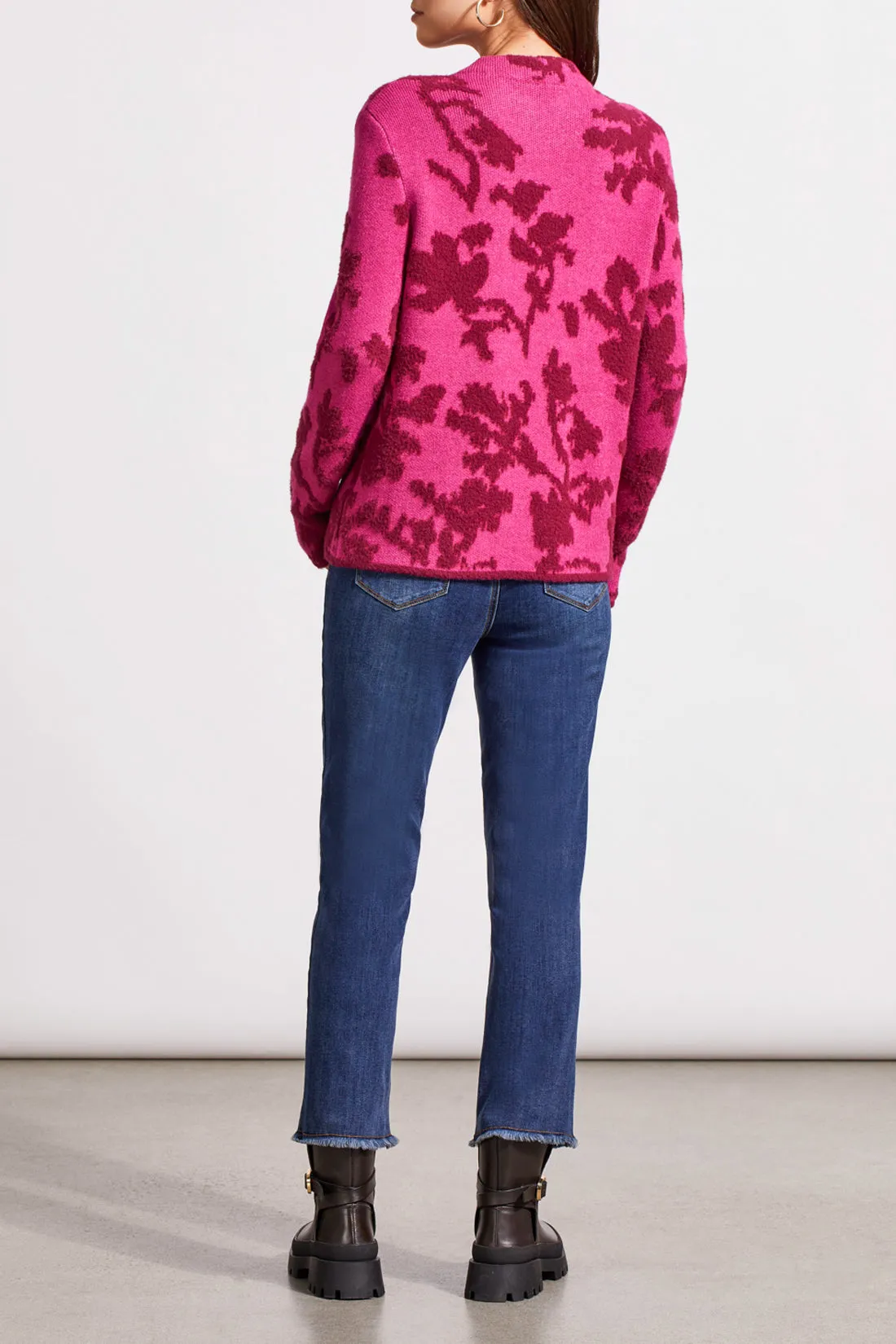 Tribal Pyper Mock Neck Sweater - Port Wine sold by Boutique with Grace product image thumbnail 4