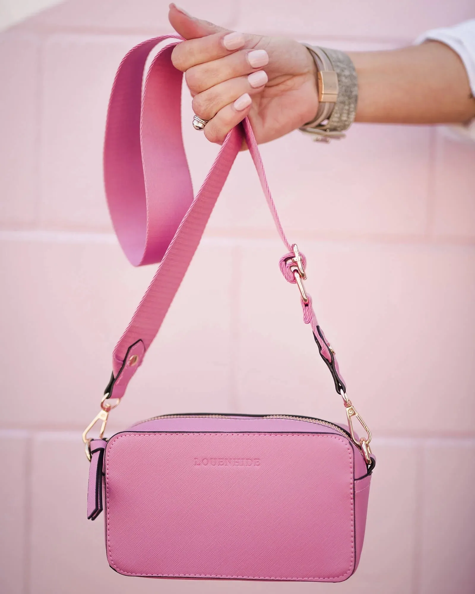 Louenhide Rubix Crossbody Bag - Bubblegum sold by Boutique with Grace