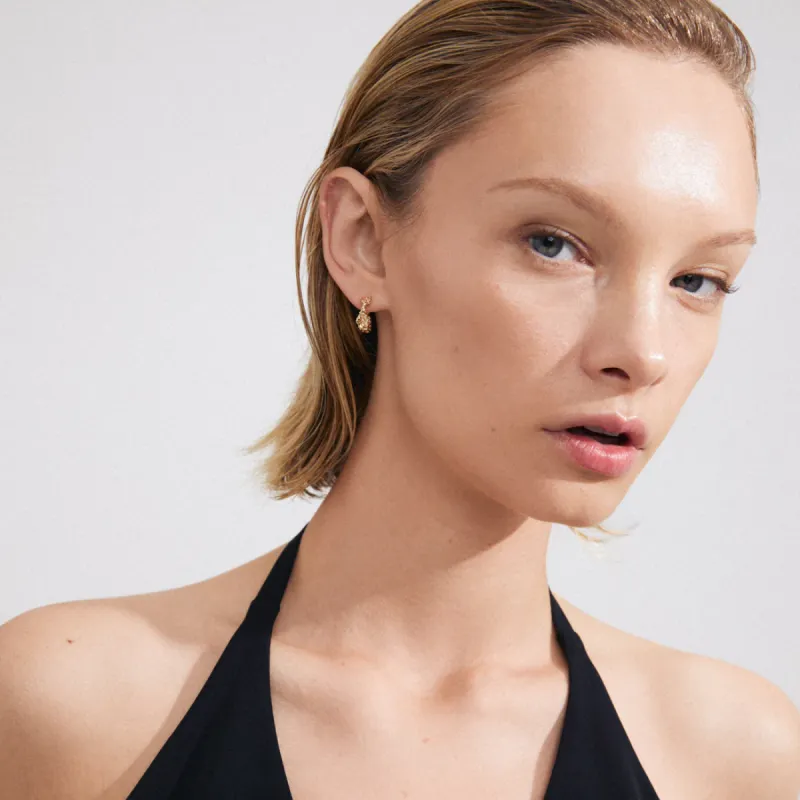 Pilgrim Trust Hoops - Gold sold by Boutique with Grace