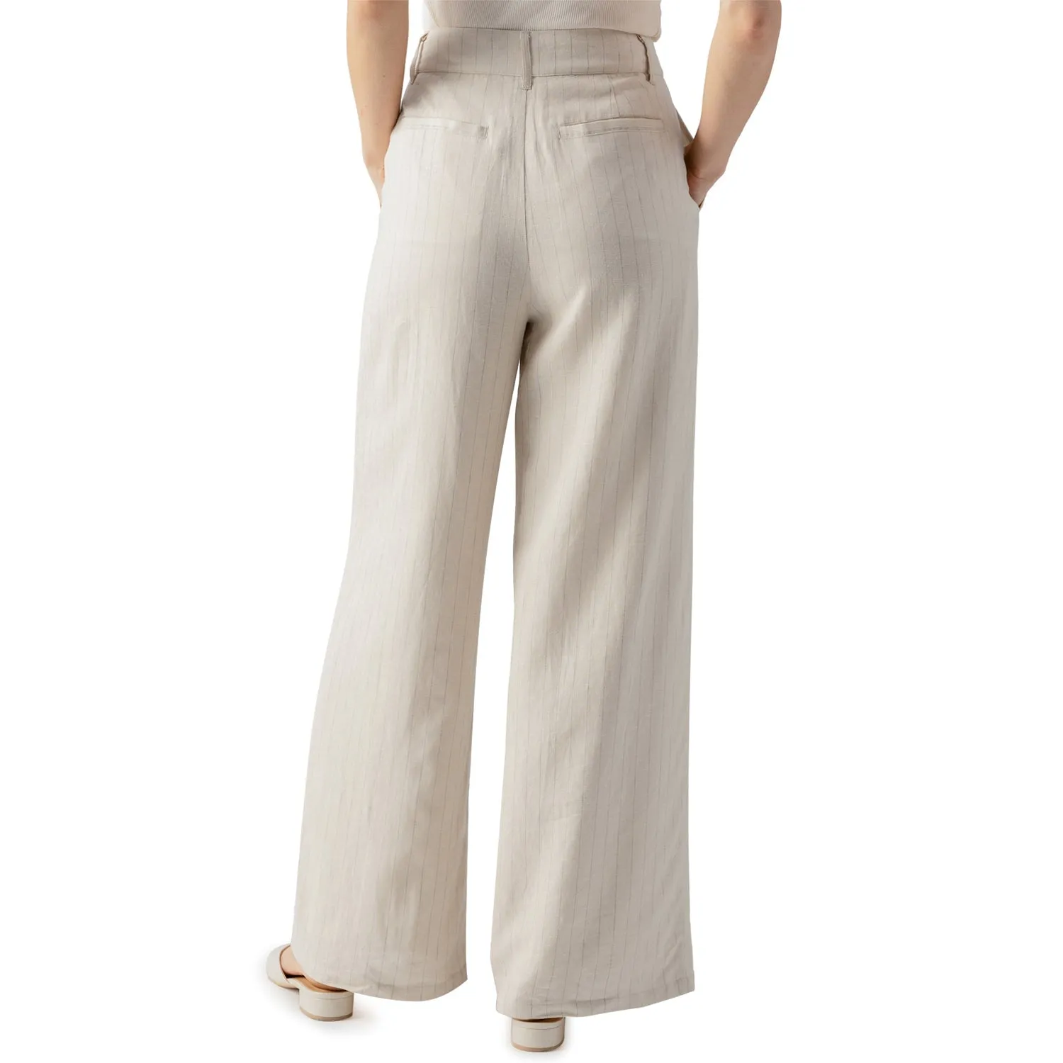 Sanctuary Pleat Up Trouser - Vineyard Stripe sold by Boutique with Grace product image thumbnail 3