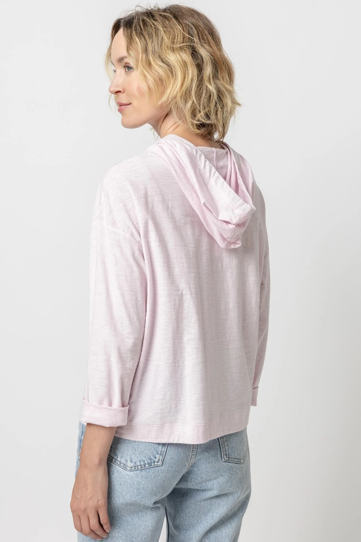 Lilla P Relaxed Hoodie - Petal sold by Boutique with Grace product image thumbnail 3